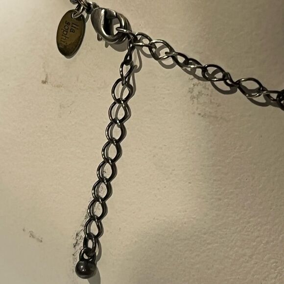 Lia Sophia Multicolored Asymmetrical Bead Necklace - Picture 10 of 11